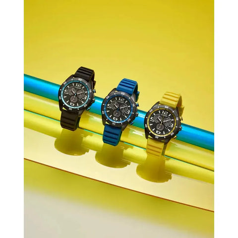 Citizen Brycen Men's Eco-Drive Chronograph Yellow Silicone Strap Watch