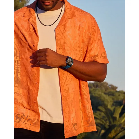 Citizen Brycen Men's Eco-Drive Sport Chronograph Black Dial Blue Silicone Watch