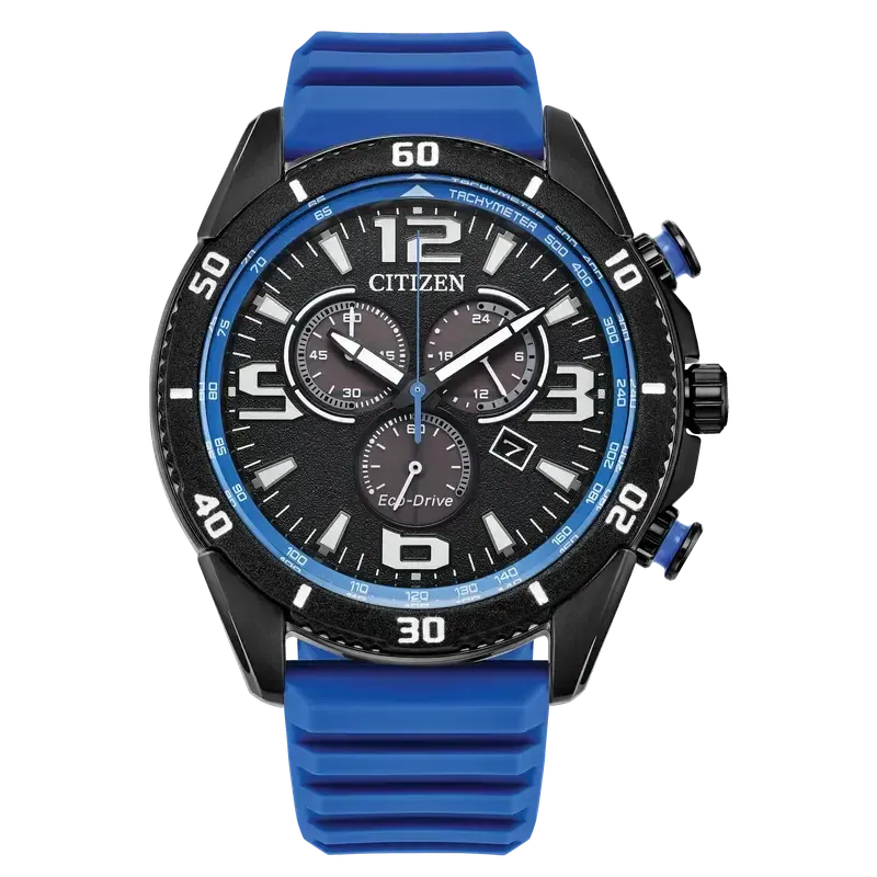 Citizen Brycen Men's Eco-Drive Sport Chronograph Black Dial Blue