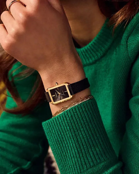 Citizen Dress Classic Black Dial Gold-Tone Eco-Drive Women's Watch