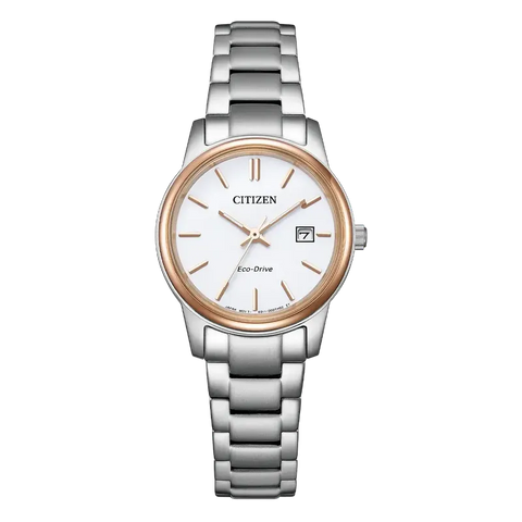 Citizen Eco-Drive Dress Watch Stainless Steel White Dial