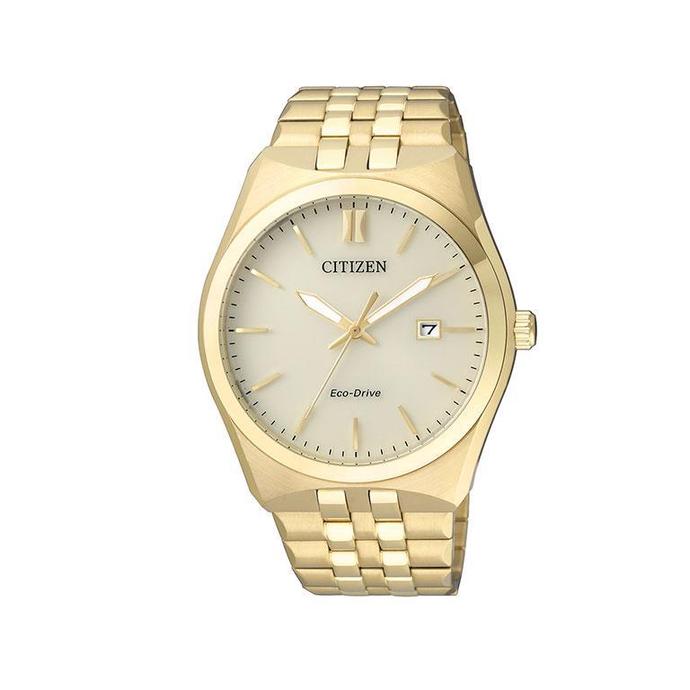 Citizen Eco-Drive Gold Date Dress Watch – Citizen Watches Online