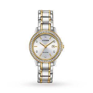 Citizen Eco-Drive Swarovski 2T Lds Watch