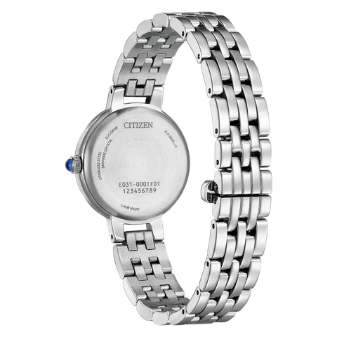 Citizen L Classic Women's Eco-Drive Stainless Steel Black Dial Watch