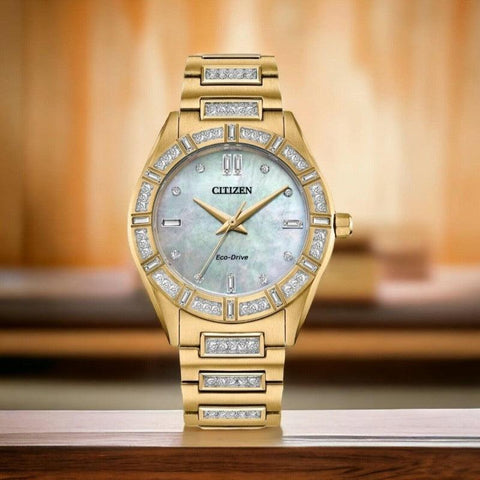 Citizen Ladies Eco-Drive MOP Dress Collection EM1022-51D