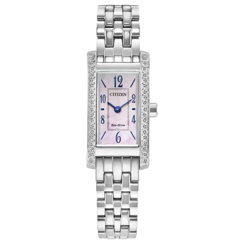 Citizen Petite Palidoro Women's Pink Dial Eco-Drive Stainless Steel Watch