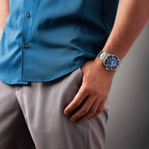 Citizen Promaster Eco-Drive 200M Diver Men's Stainless Steel Blue Dial Watch