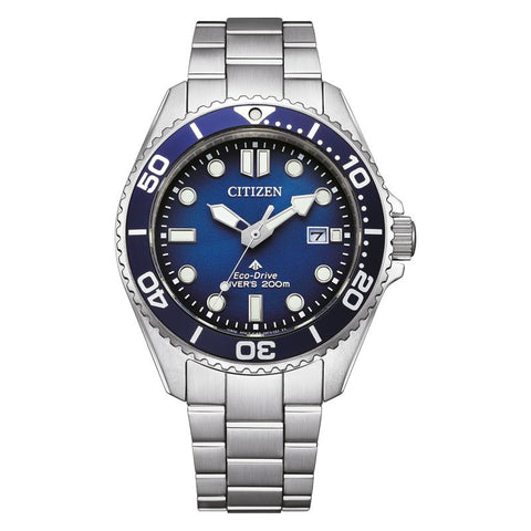 Citizen Promaster Eco-Drive 200M Diver Men's Stainless Steel Blue Dial Watch