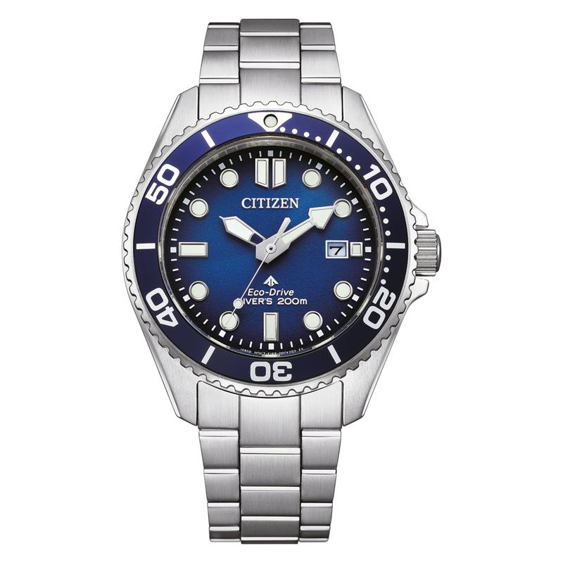 Citizen Promaster Eco-Drive 200M Diver Men's Stainless Steel Blue