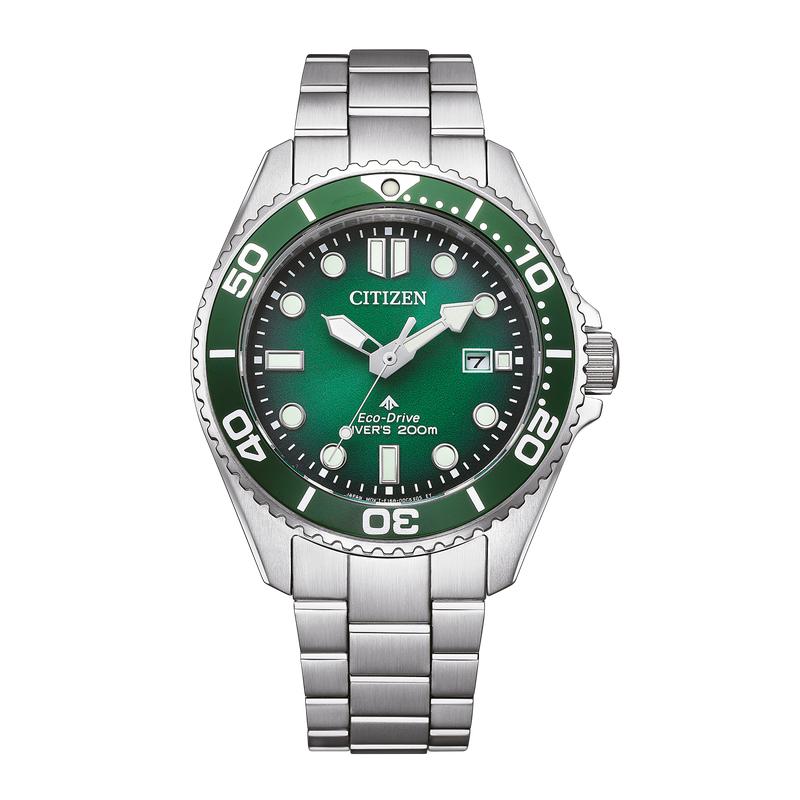 Citizen Promaster Eco-Drive Diver Green Dial Watch – Citizen