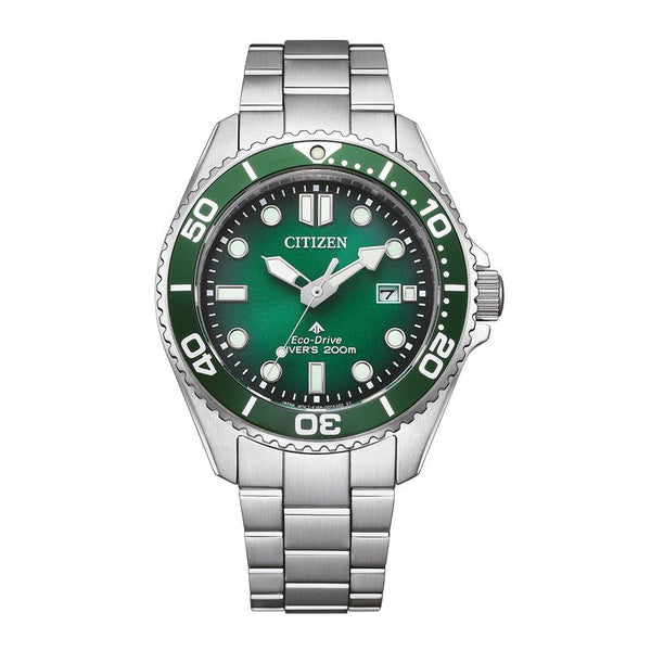 Citizen Promaster Eco-Drive Diver Green Dial Watch – Citizen