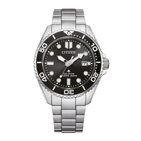 Citizen Promaster Eco-Drive Diver Solar Stainless Steel Men's Dive Watch