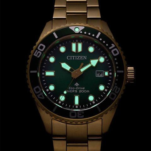 Citizen Promaster Eco-Drive Gold-Tone Diver Watch