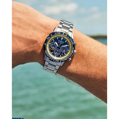 Citizen Promaster Sky Blue Angels Eco-Drive Chronograph Stainless Steel Watch