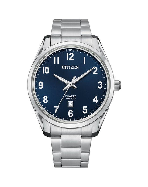 Citizen Silver Quartz Midnight Blue Dial Watch