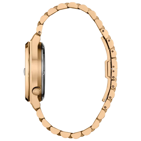 Citizen TSUYOSA 60 Automatic Rose Gold-Tone Blue Dial Stainless Steel Watch