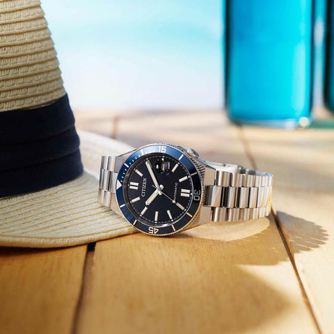 Citizen TSUYOSA Shore Automatic Blue Dial Stainless Steel Watch