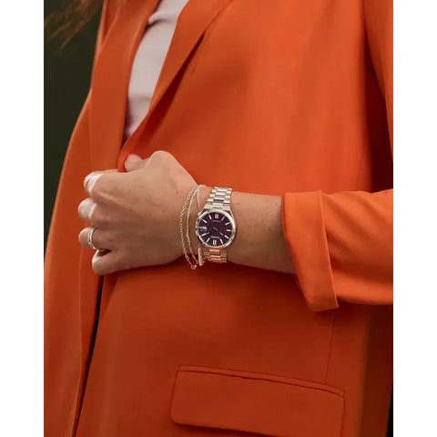 Citizen Tsuyosa Automatic Purple Dial Stainless Steel Bracelet Watch