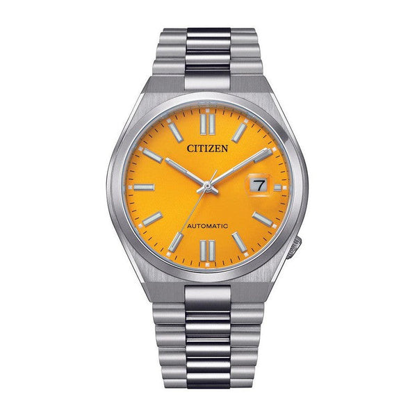 時計 CITIZEN tsuyosa Citizen Tsuyosa Gents Automatic Yellow Dial Watch – Citizen