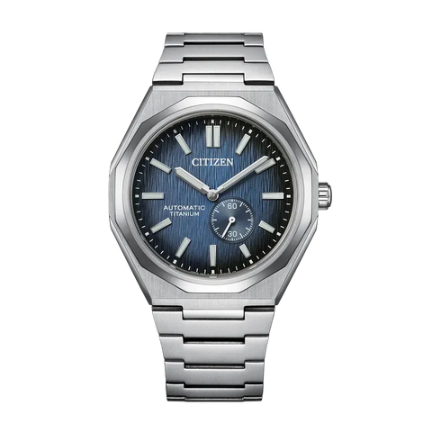 Citizen Zenshin 60 Automatic Blue Dial Super Titanium Men's Watch