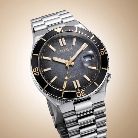 Citizen Tsuyosa Shore Timeslip Men's Stainless Steel Black Dial Watch