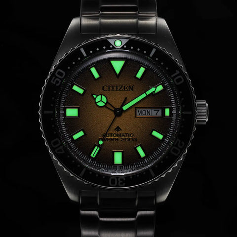 Citizen Promaster Diver Automatic Men's Stainless Steel Yellow Dial Watch